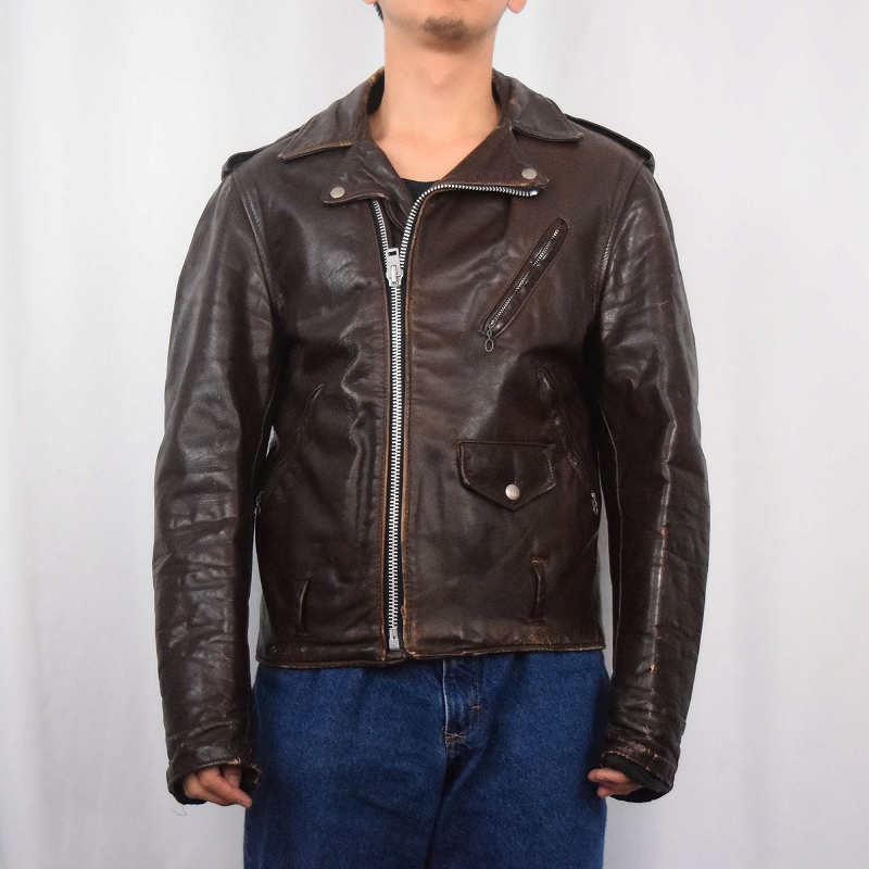80s Schott N Y C ショット 613 ダブルライダース レザー