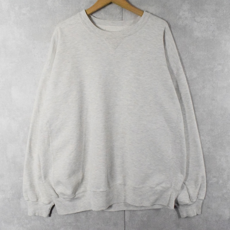90's RUSSELL ATHLETIC USA製 REVERSE WEAVE TYPE 前V 無地スウェットXL