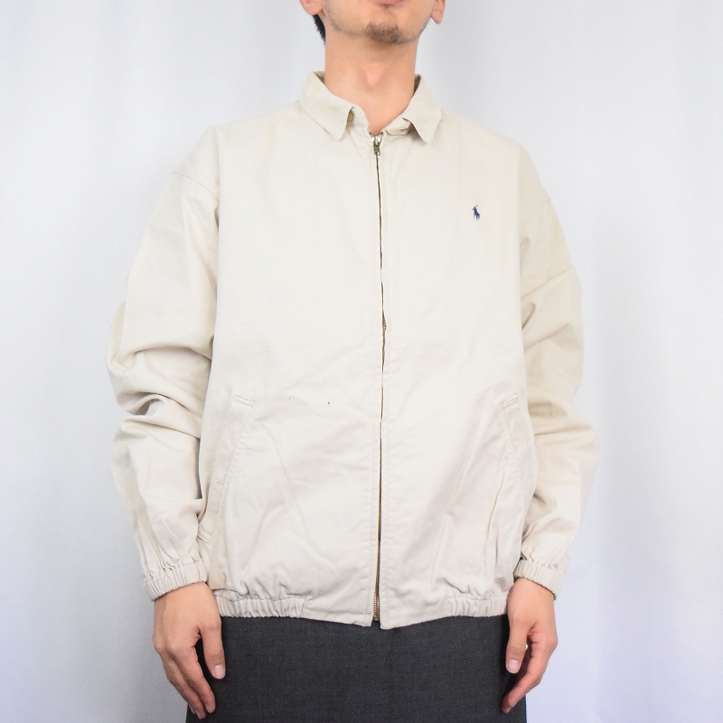 90's POLO Ralph Lauren USA製 チンスト付き コットンスイングトップ L