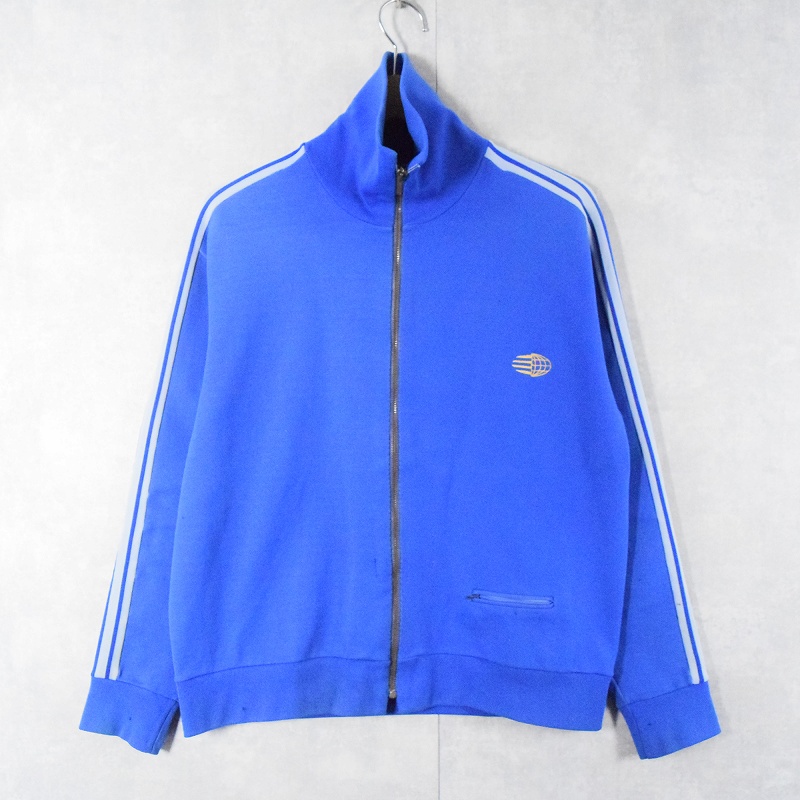 【50％OFF】 70年代 ビンテージ古着屋 | ジャージ ブルー 青 アディダス 70s トップス
