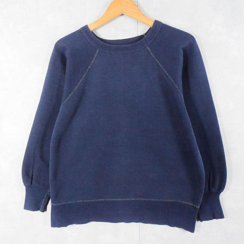 60's FRUIT OF THE LOOM 無地スウェット NAVY MEDIUM