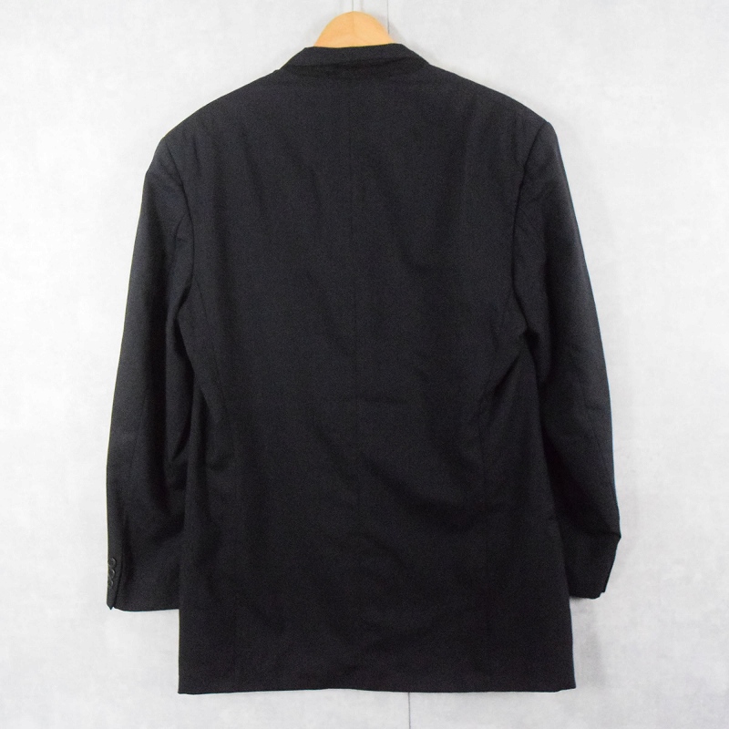 80's GIORGIO ARMANI LE COLLEZIONI ITALY製 ウールテーラードジャケット BLACK SIZE42 [144500]