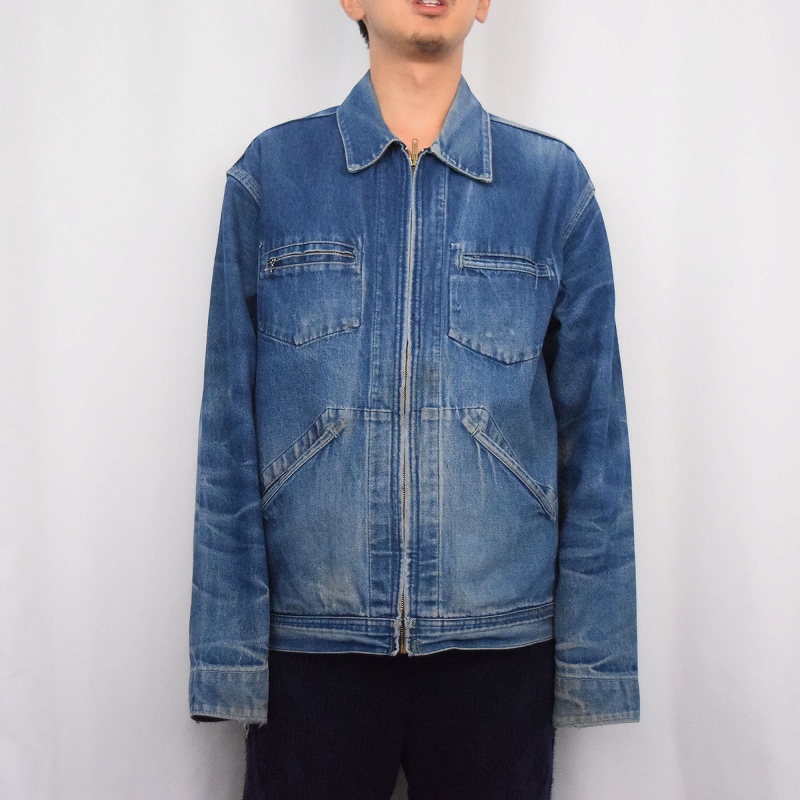 商品画像：70s vintage オシュコシュ ジップデニムジャケット ロケット 2