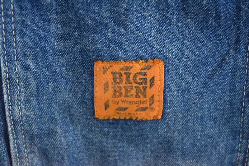 70s BIG BEN デニムジャケット ワッペンカスタム USA製 Wrangler