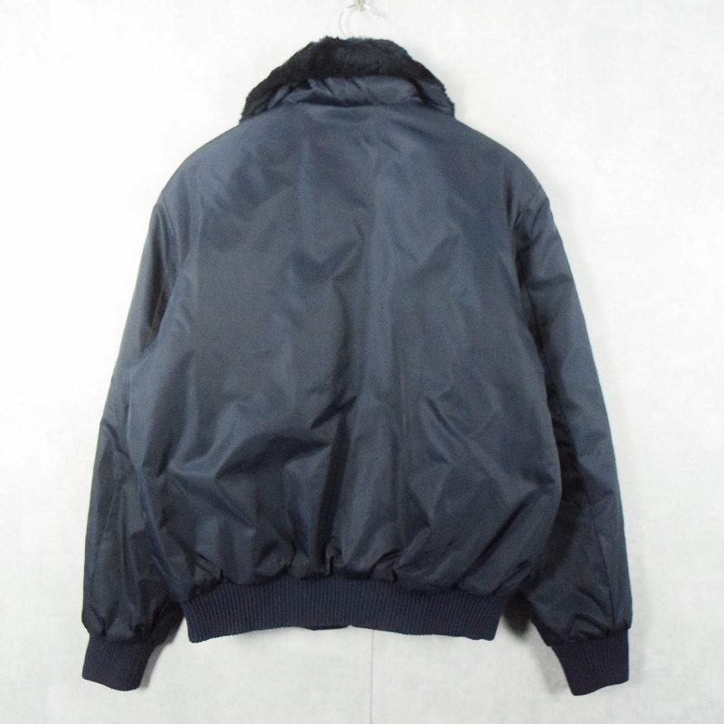 70's Sears Work Leisure JAPAN製 襟ボア 中綿入りワークジャケット NAVY L