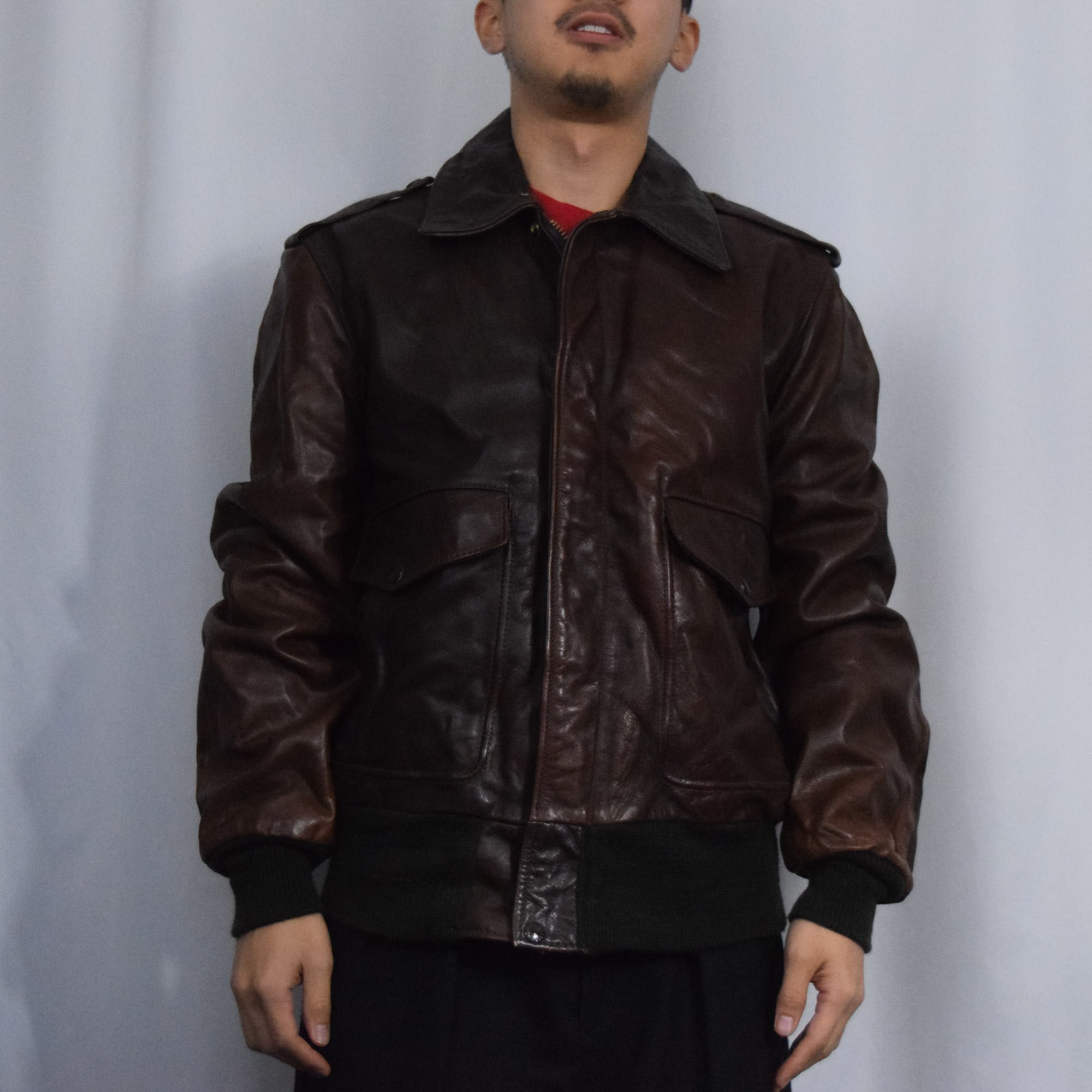 美品✨Schott A-2 フライトジャケット ダークブラウン
