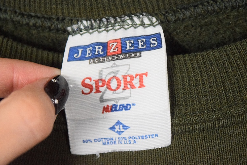 JERZEES 90s ヴィンテージ 企業ロゴ ワンポイント刺繍