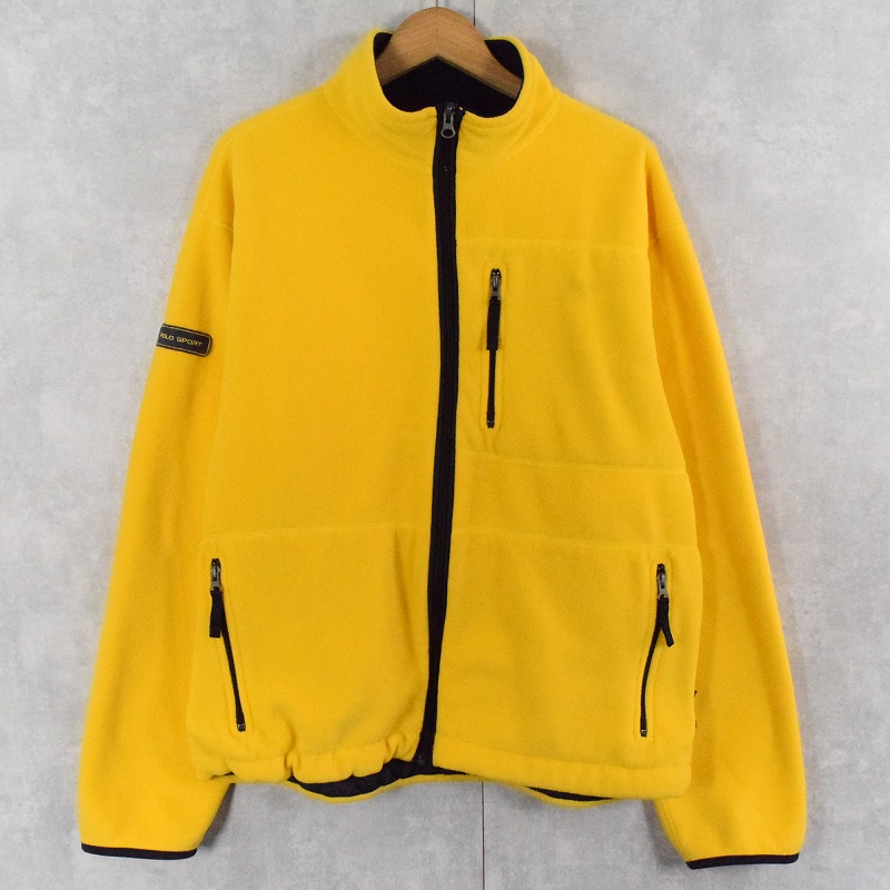 90s POLOSPORT ラルフローレン ポーラテックフリース 紺 XL