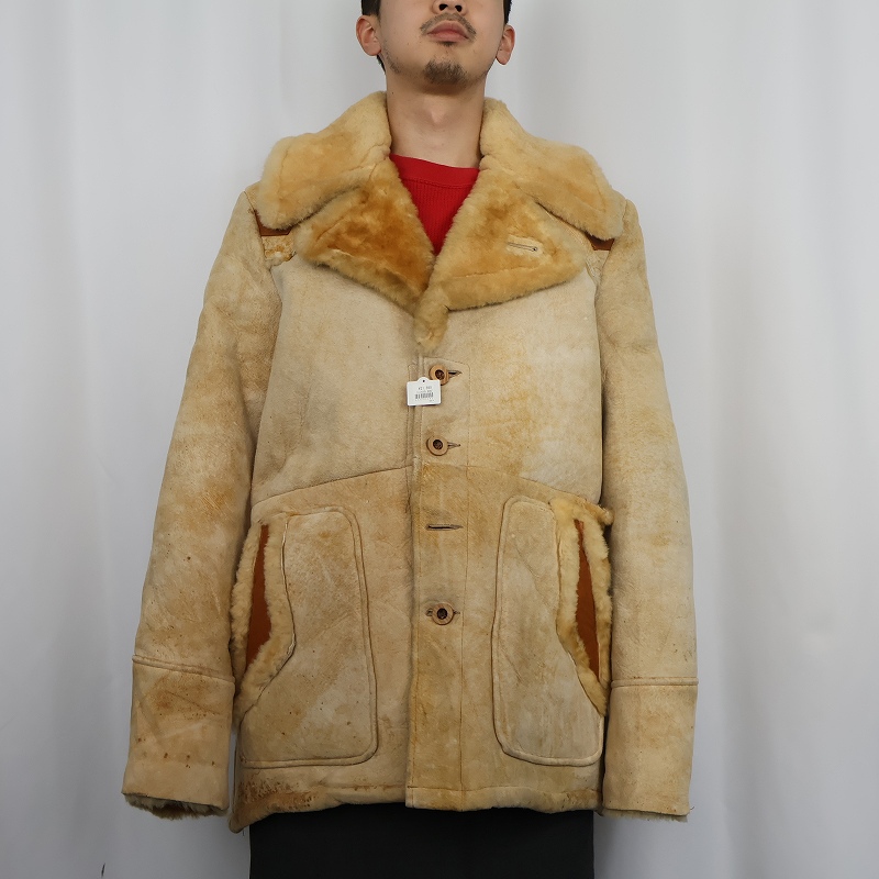 70's Natural Comfort ムートンジャケット SIZE42