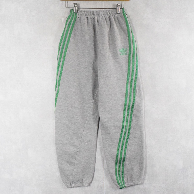 80's〜 adidas UK製 サイドラインスウェットパンツ L