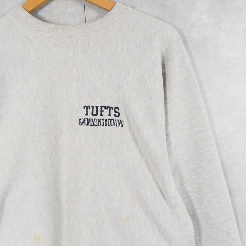 90s 刺繍タグ チャンピオンリバースウィーブ TUFTS REVERSE