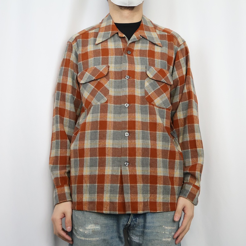 ペンドルトン PENDLETON 70's 70s 70年代 ボードシャツ 開襟