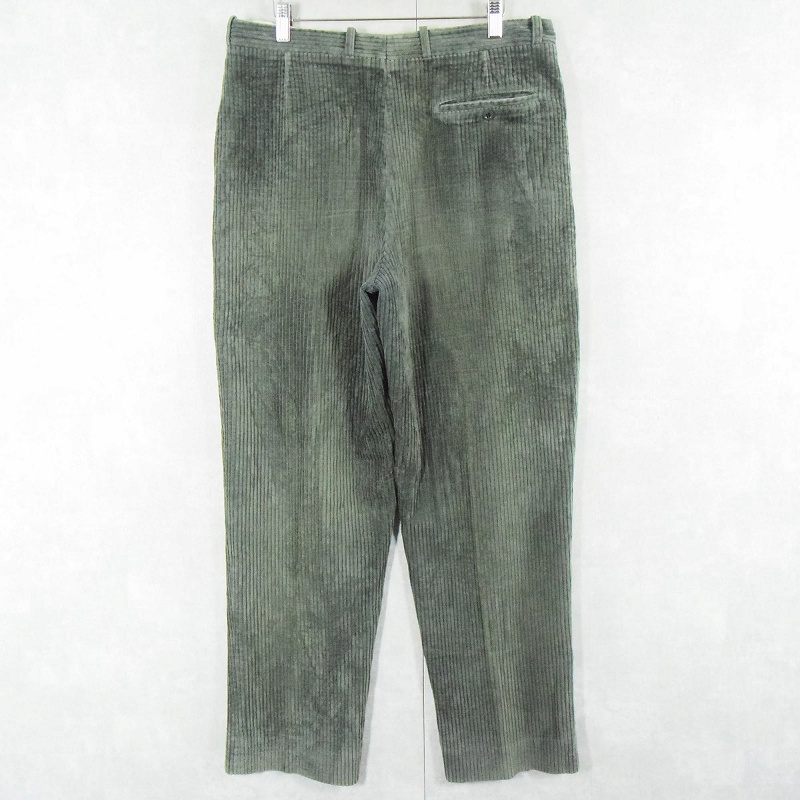 70s 70年代 EURO ユーロ ヨーロッパ フランス製 緑 グリーン コーズパンツ| ビンテージ古着屋Feeet 通販 名古屋 大須 メンズ