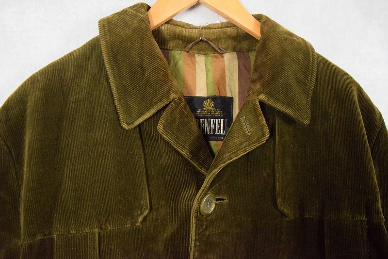 80's GRENFELL ENGLAND製 コーデュロイノーフォークジャケット