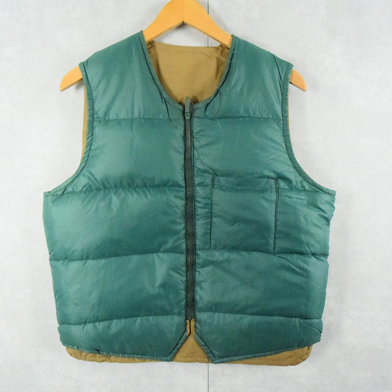 70〜80's Eddie Bauer リバーシブル ナイロンベスト M