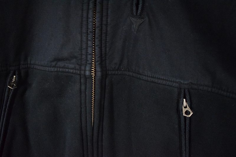 POLO Ralph Lauren コットン×スウェット 切り替えジップジャケット BLACK XXL