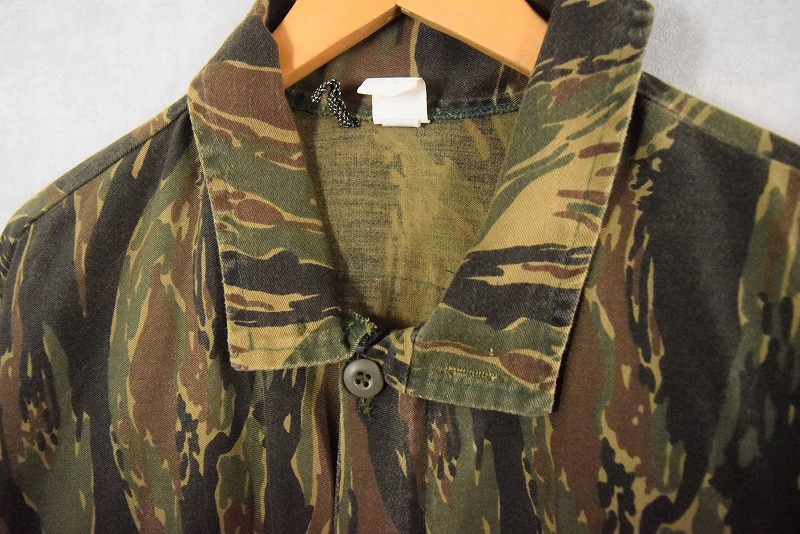 80's CAMO CLAN USA製 タイガーストライプカモ柄 コットンジャケット M