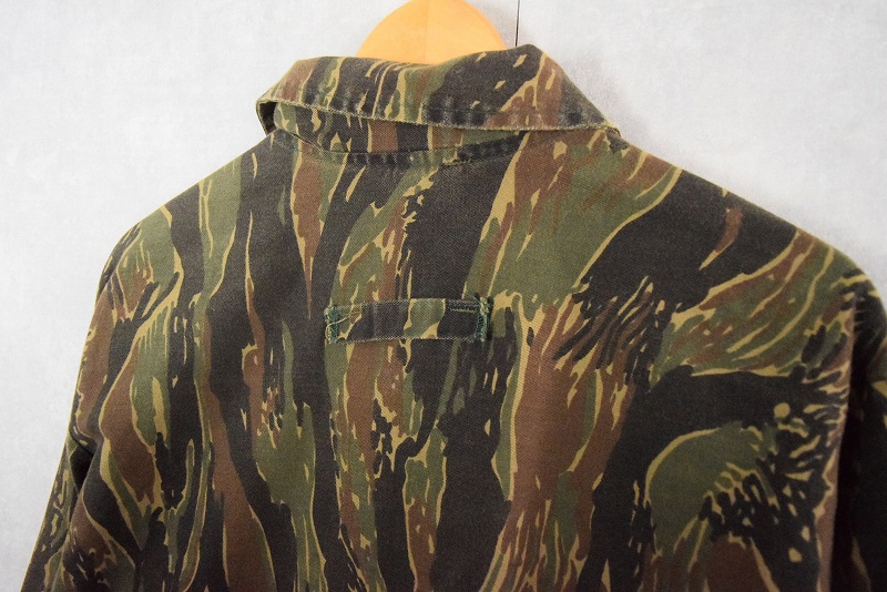 80's CAMO CLAN USA製 タイガーストライプカモ柄 コットンジャケット M