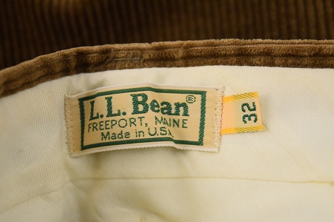 90's LLビーン LLBean 2タック 太畝 コーデュロイパンツ (36/32
