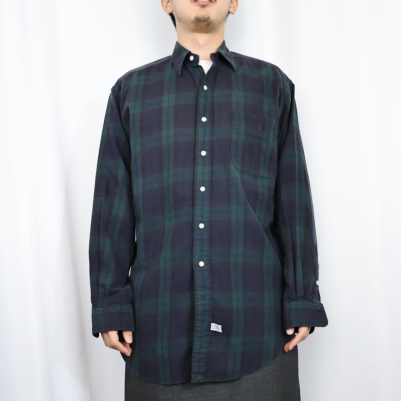 POLO Ralph Lauren ブラックウォッチチェック柄 コットンシャツ M