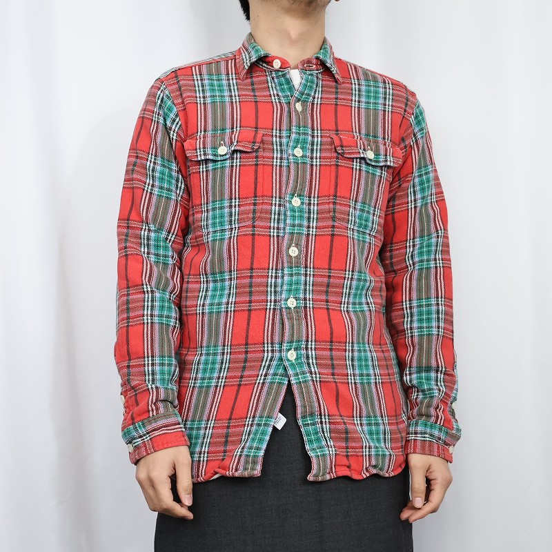 POLO Ralph Lauren 裏サーマル チェック柄 ヘビーネルシャツ S