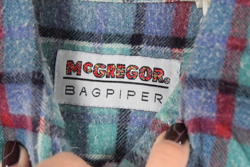80s 90s McGregor マクレガー プリントネルシャツ - メルカリ