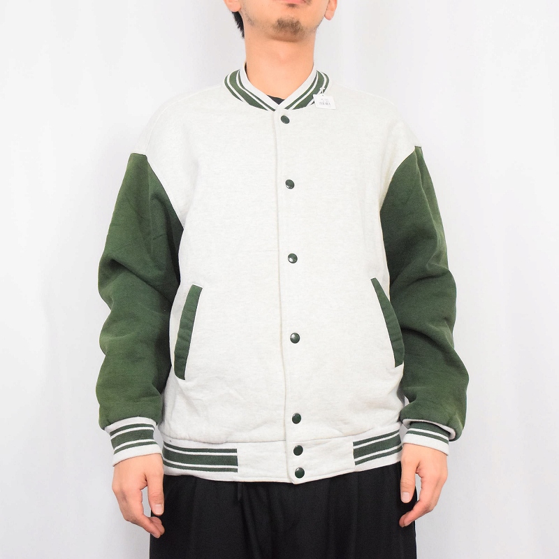 90〜2000's FRUIT OF THE LOOM 2トーン スウェットスタジャン L