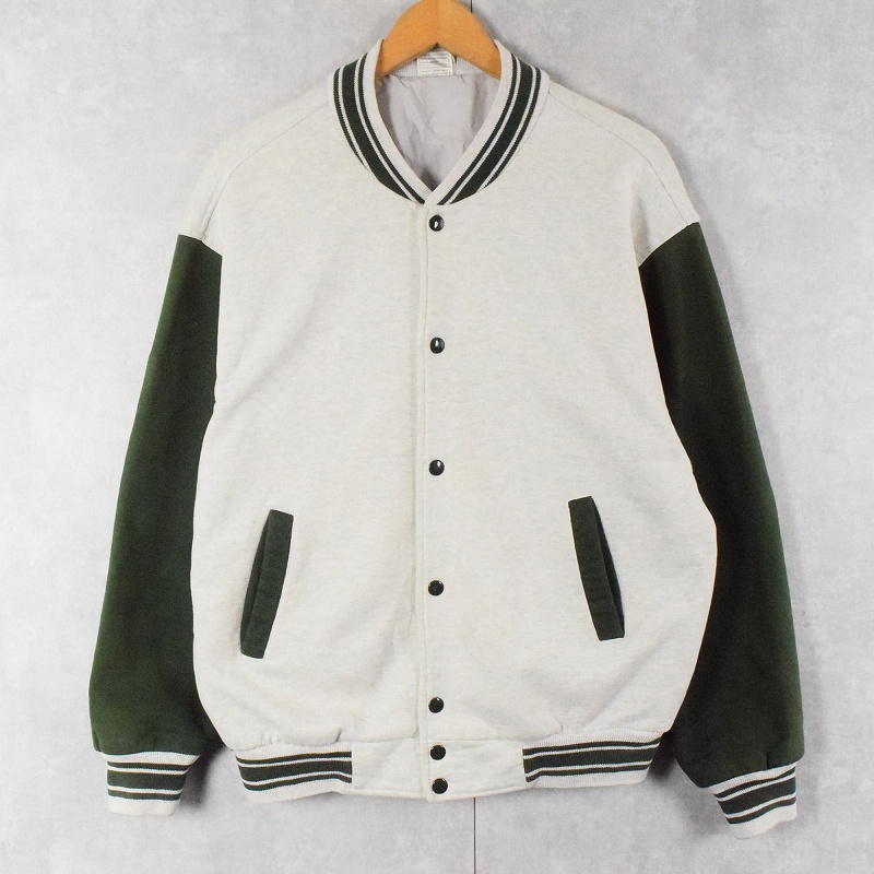 90〜2000's FRUIT OF THE LOOM 2トーン スウェットスタジャン L