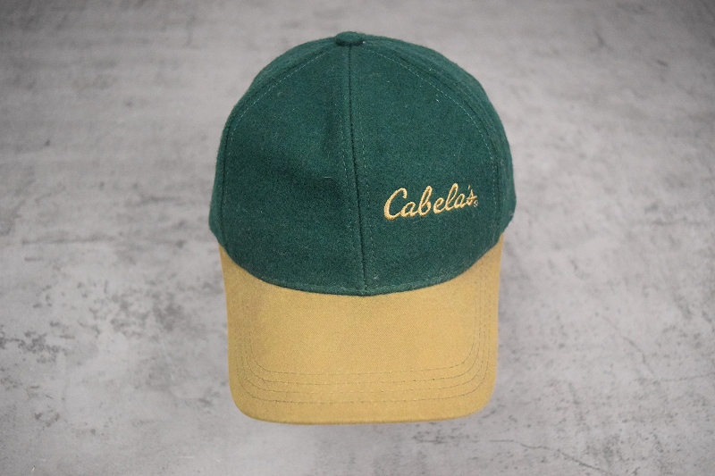 80〜90's Cabela's USA製 ロゴ刺繍 ウールキャップ ONESIZE