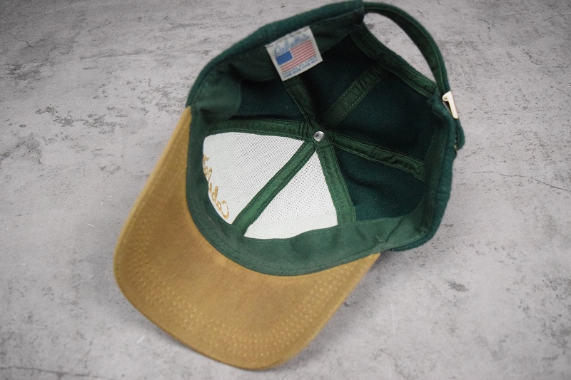 80〜90's Cabela's USA製 ロゴ刺繍 ウールキャップ ONESIZE