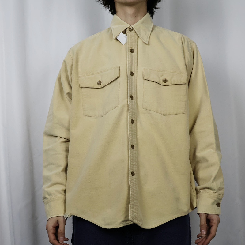 70's Abercrombie&Fitch シャモアクロスシャツ