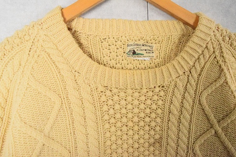 60's IRISH COTTAGE INDUSTRIES IRELAND製 アランニットセーター