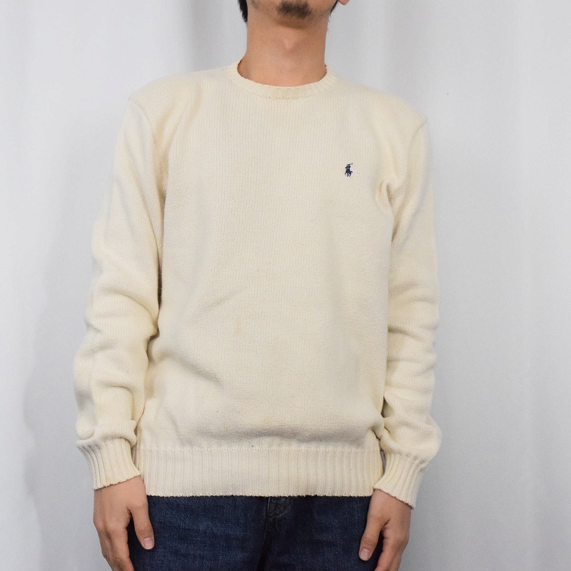 直送商品 ポロラルフローレン 生成り｜ヴィテージ古着屋Feeet アイボリー トップス