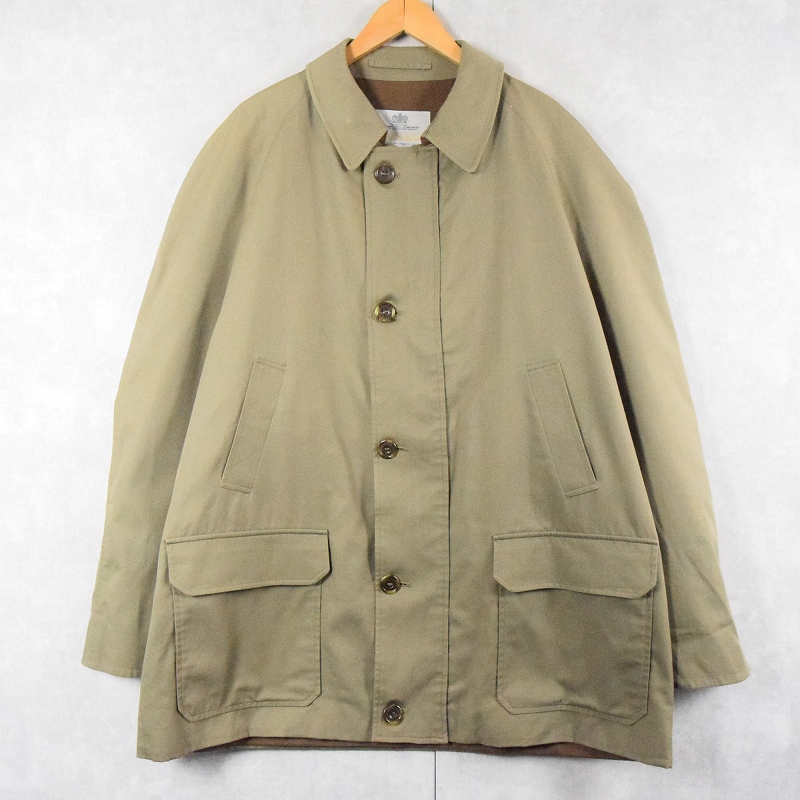 80's Aquascutum ENGLAND製 リメイク ステンカラー ハーフコート