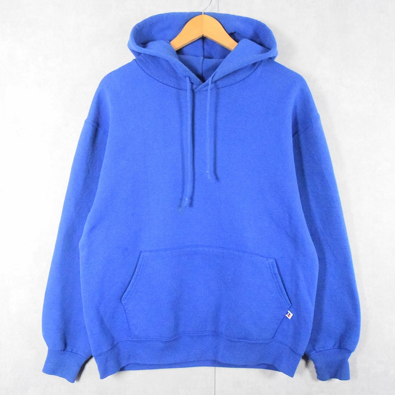 90's RUSSELL ATHLETIC USA製 無地スウェットフーディー L