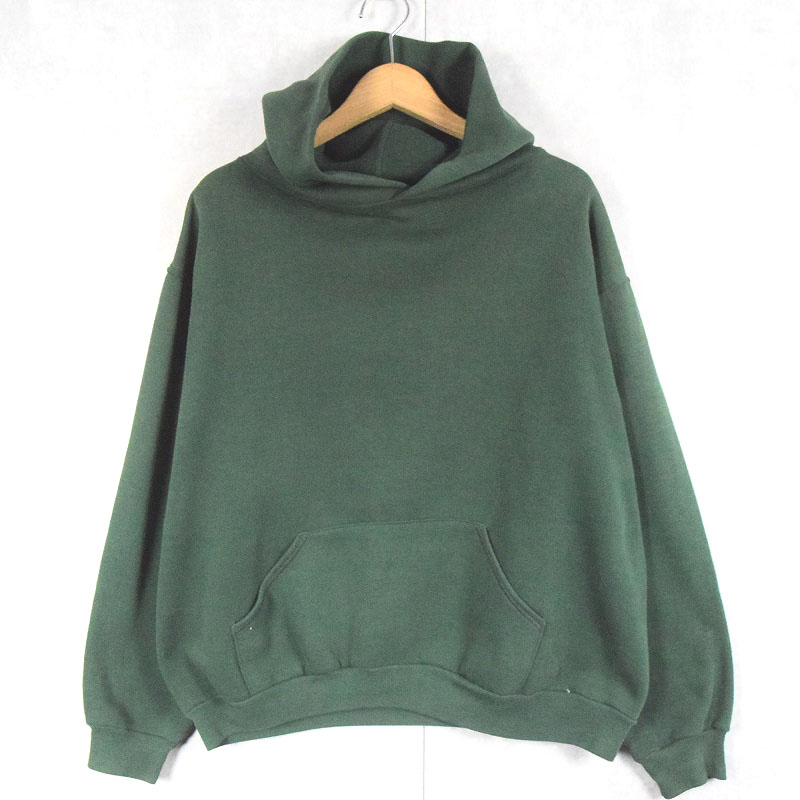 70〜80's RUSSELL ATHLETIC 金タグ 無地スウェットフーディ L