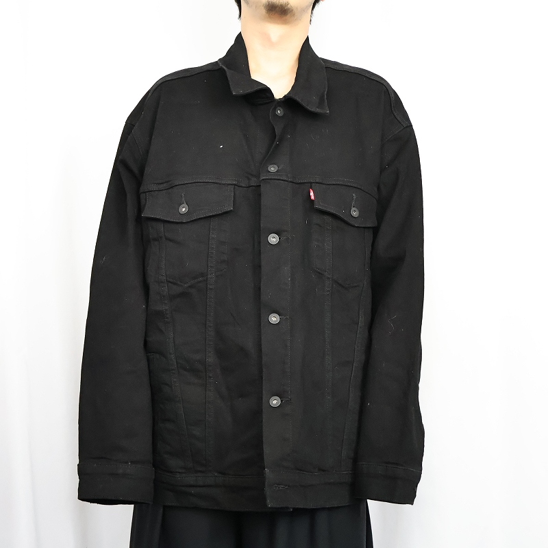 Levi's ブラックデニムジャケット BLACK 3XL