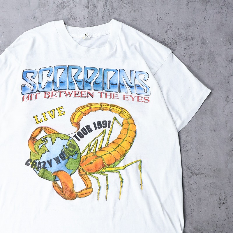 【SEAL限定商品】 90年代 90s スコーピオンズ ミュージック 音楽 バンT アメリカ製 トップス