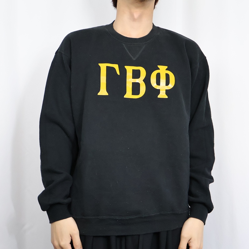80s USA製 RUSSEL カレッジロゴパーカー スウェット グレー XL