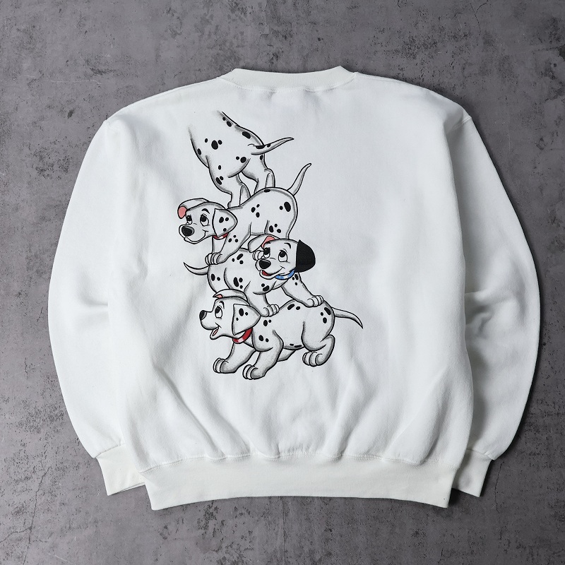 最大10%OFFクーポン 90s 90年代 101匹ワンちゃん ディズニー 犬 ダルメシアン トップス