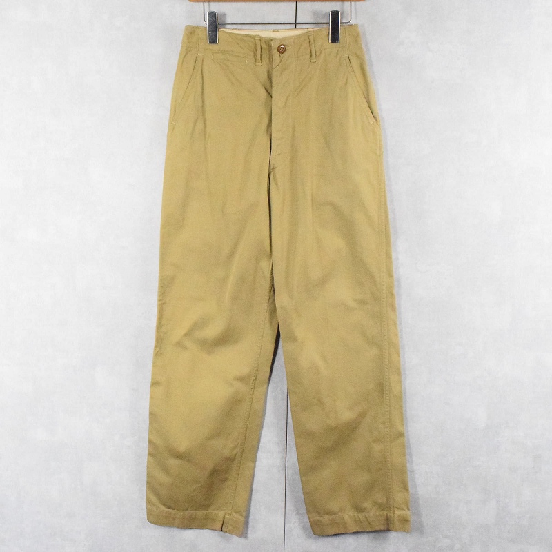 偉大な 40年代 パンツ ベージュ ミリタリー 米軍 アメリカ軍 40s パンツ
