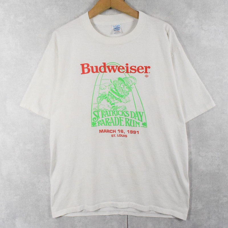 古着 90s USA製 Budweiser バドワイザー ビール 企業 メッセージ