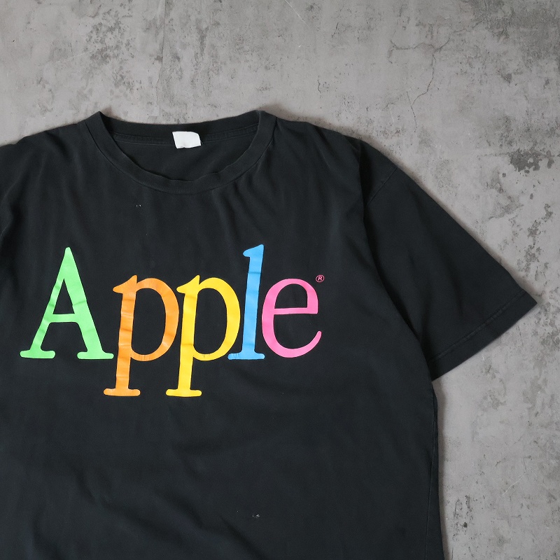 80年代 80s カナダ製 ブラック 黒 アップル 企業 テック IT 80年代 80s カナダ製 ブラック 黒 アップル 企業 テック IT