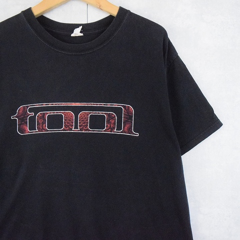 トゥール 黒 ブラック 半袖 音楽 ミュージック プリントTシャツ