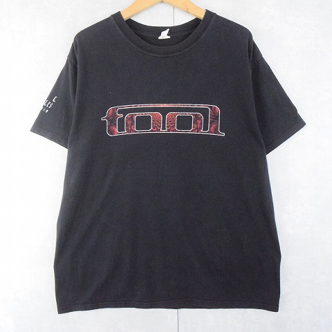 トゥール 黒 ブラック 半袖 音楽 ミュージック プリントTシャツ