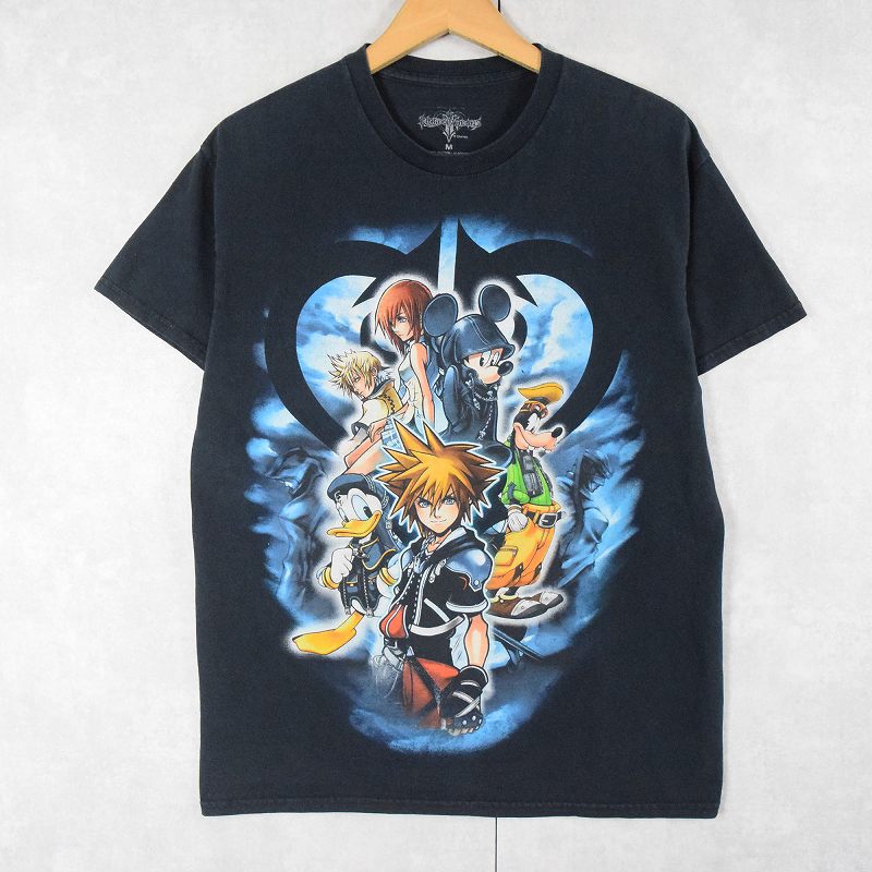 00s キングダムハーツ ディズニー ビンテージ Tシャツ 黒