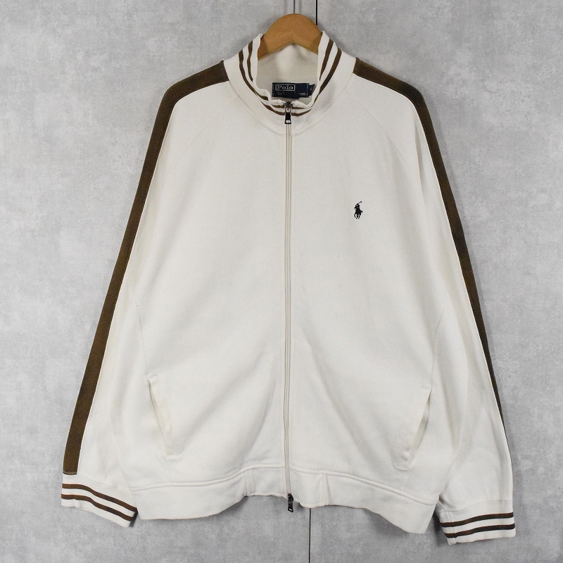 90s Polo Ralph Lauren Crew-Neck One Point Sweatshirt 白 XL