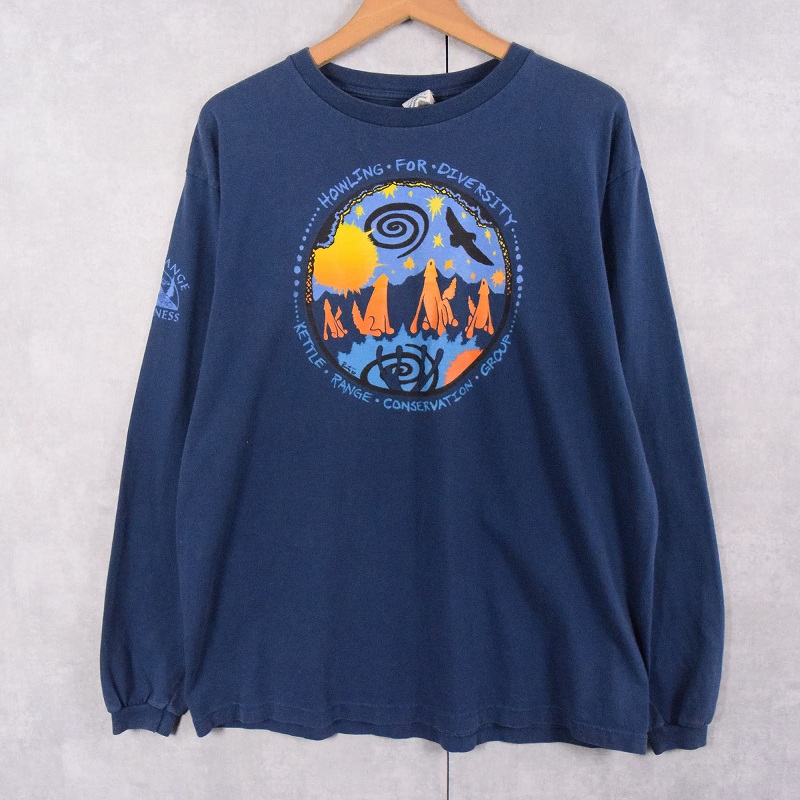 【一部予約販売】 90s 90年代 パタゴニア 紺 ネイビー 長袖Tシャツ オーガニック トップス