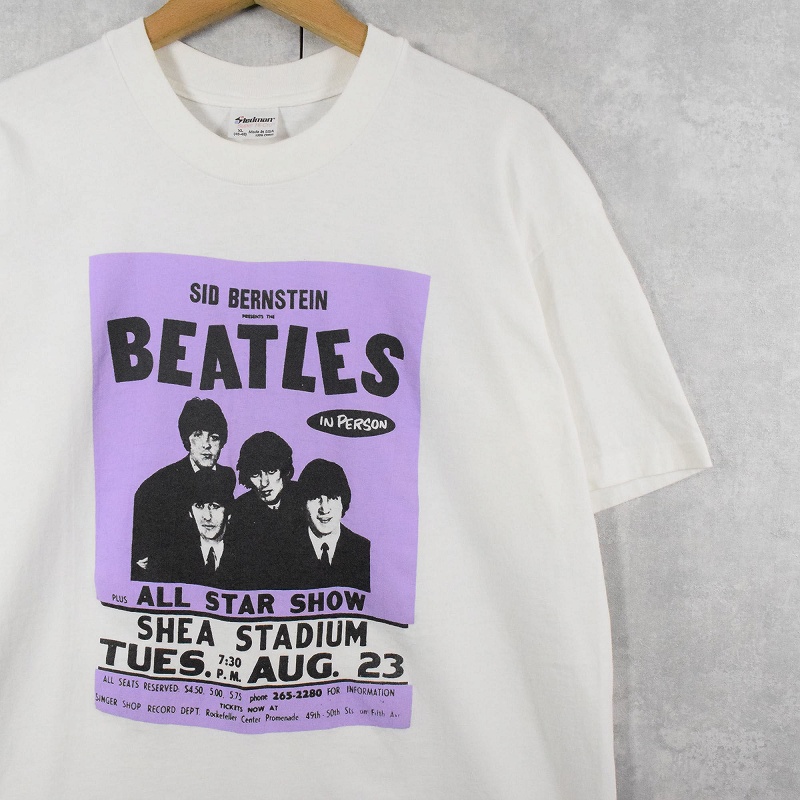 希少になる 90年代 90s ザ・ビートルズ 音楽 ミュージック バンT 白 ミュージシャン