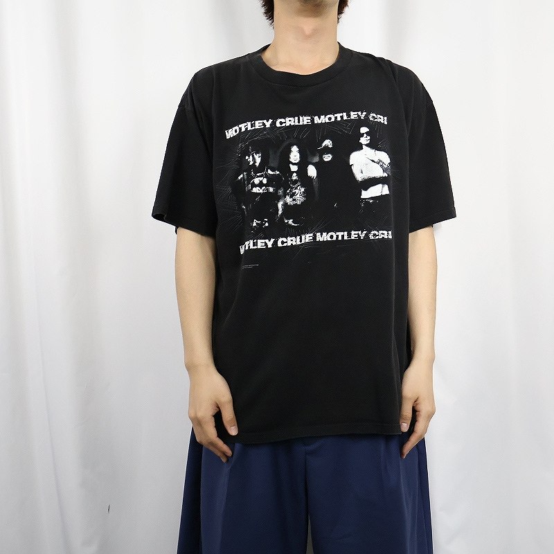 【在庫有】 90年代 モトリー・クルー バンT 音楽 ミュージック 黒 ブラック トップス